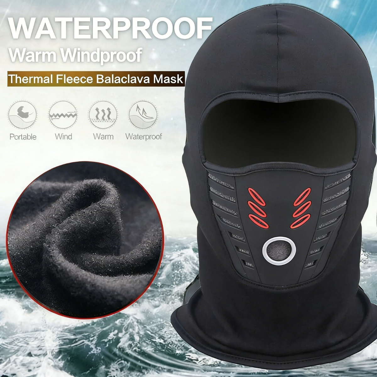 Clorns® Thermal Anti-Haze Full Face Balaclava