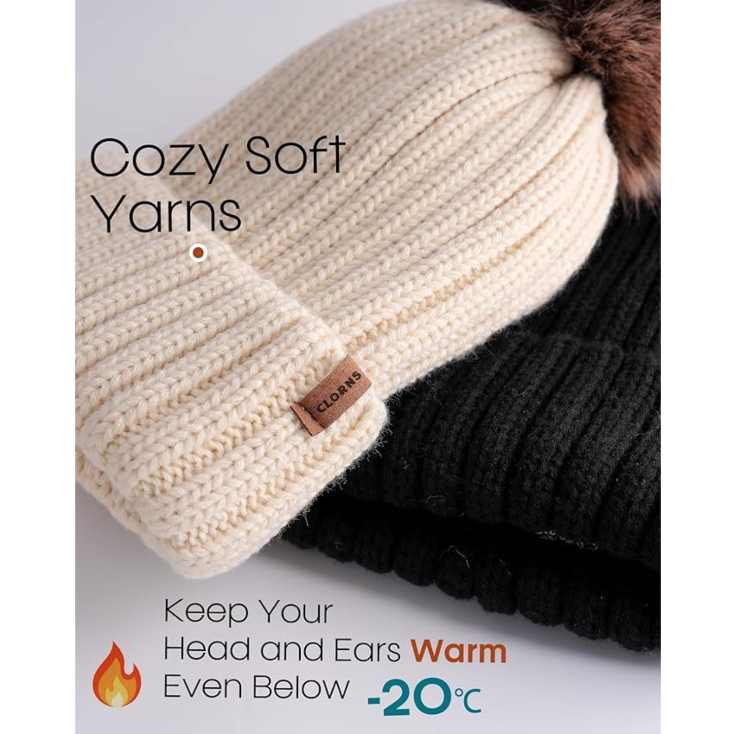 Clorns® Women Winter Warm Knit Hats