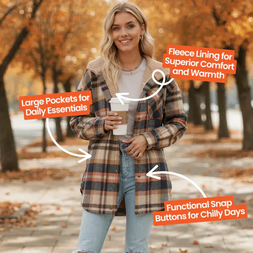 Clorns® Teddy Bear Cozy Flannel Jacket